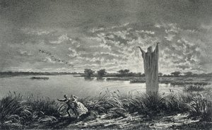 Le Moine des Étangs-Brisses, illustration pour 